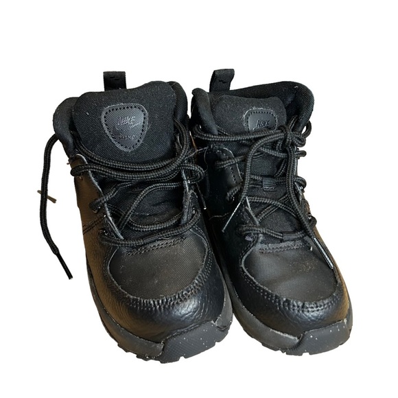 Nike Manoa LTR Boots Shoes (PS) Black Little Kids School - Picture 2 of 6